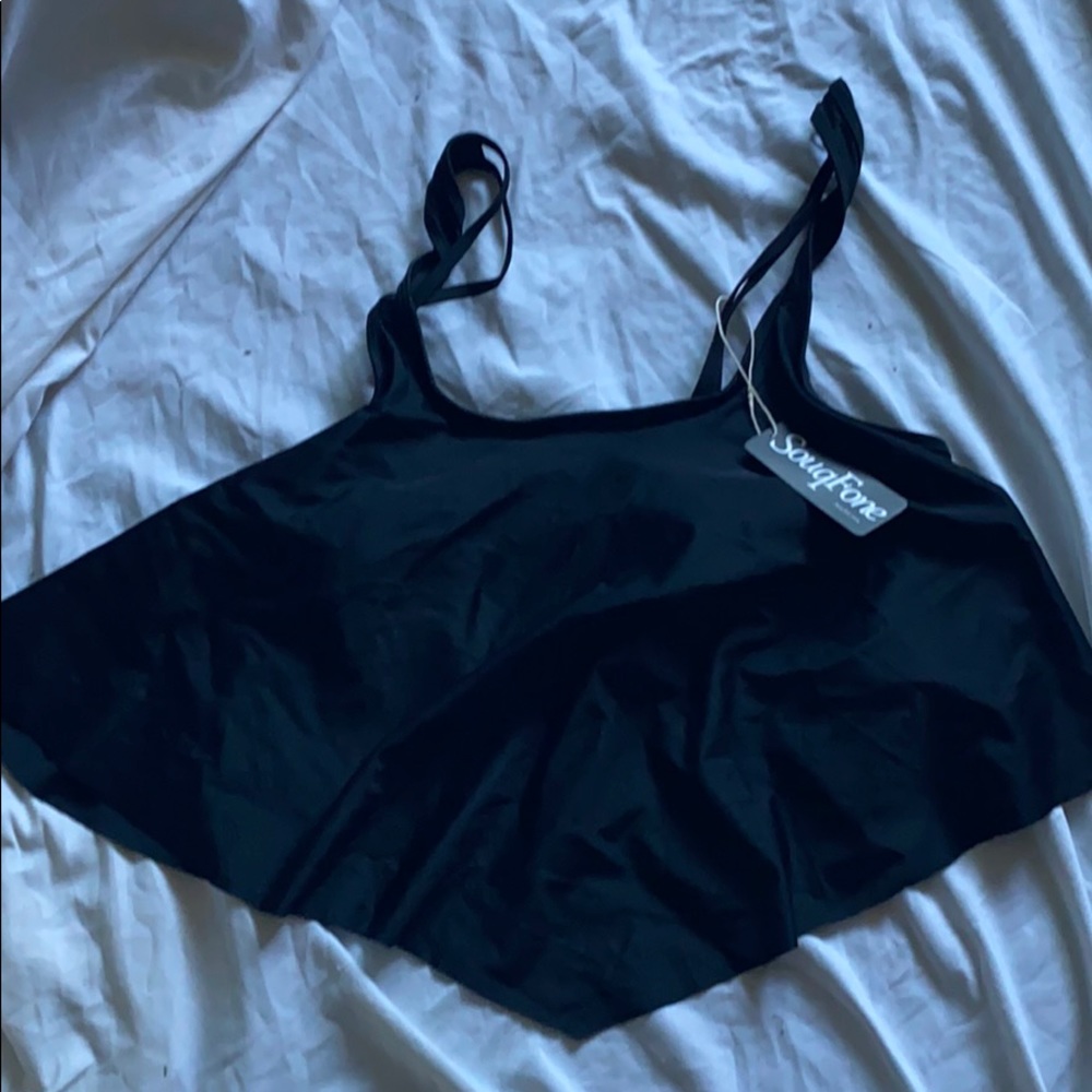 Black bikini/tankini top